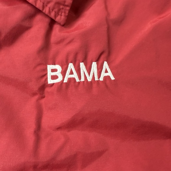 Vintage BAMA Alabama Crimson Tide Jacket XXL Red USA Made Nylon Sherpa Lined - Picture 6 of 11